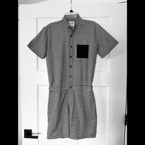 Small Herringbone Romperjack Romper